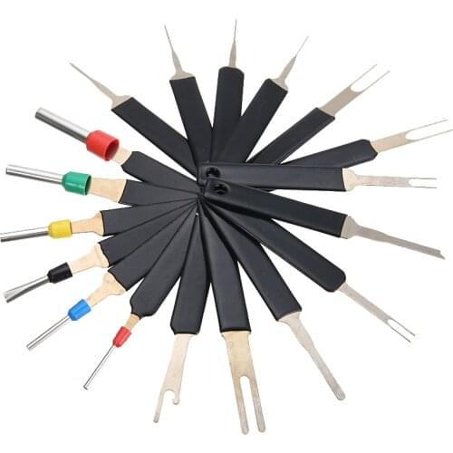 18Pcs Heavy Duty Thick Car Terminal Removal Kit Cars Wire Connector Pin Release Tool Automobile Repair Hand Tools Accessories