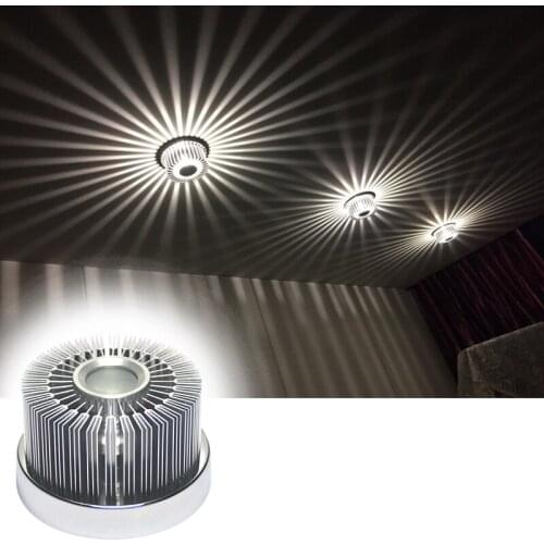 DONWEI 3W Modern LED Ceiling Lights Aluminum Hollow Light Fixtures for Home Lighting Indoor Living Room Lamp AC 85-265V