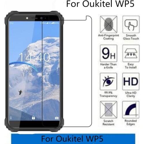 For Oukitel WP5 IP68 Tempered Glass Screen Protector Safety Guard Phone Film For Oukitel WP 5 Front Smartphone Glass Cover