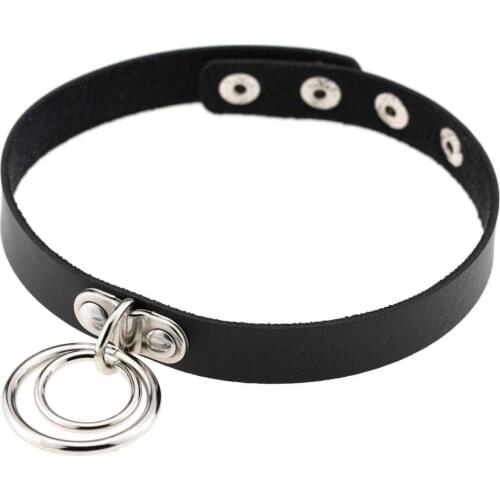 ZIMNO Harajuku O-Round Sexy Collar Punk Rock Gothic Choker Belt Torques Necklace for Women Streetwear Goth Aesthetic Accessories