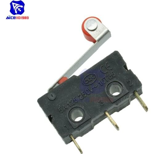 10Pcs KW12-3 Micro Roller Lever Arm Normally Open Close Limit Switch
