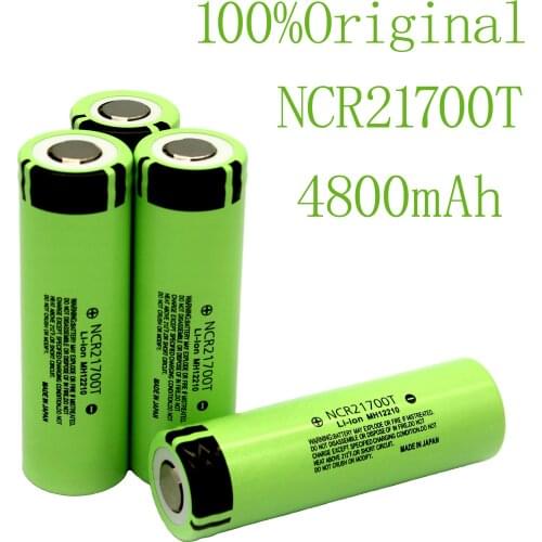 100% original recargabie NCR21700T.4800mAh.Li-ion.de bateria de3.7v. 40A para alta descarga de tasa artesanal