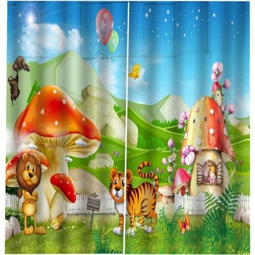 2 Panel Water density 3D Curtains for living room bedroom windows