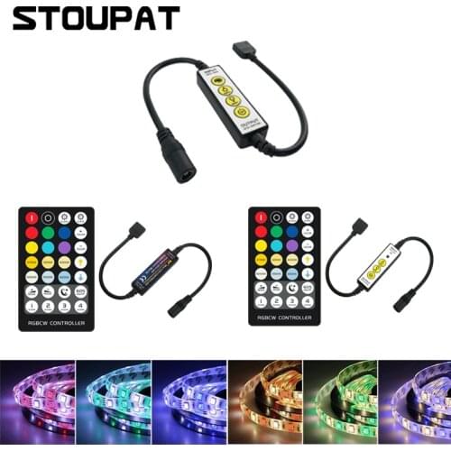 28 Keys DC5V-24V RF IR Remote Controller Button Control Dimmer Adjust Brightness for 6pin RGBWW RGBCW RGBWY LED Light Strip