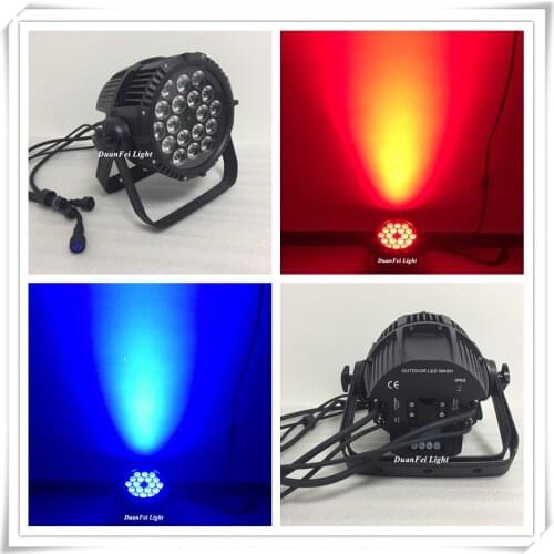 30pieces dj lighting 18x15w led par light led dmx par 64 led rgbwa ip65 outdoor led uplight par