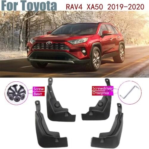4 PCS Front Rear Fender Mud Flaps Guard Splash Flap Mudguards Car Mudflap For Toyota RAV4 2019 2020 XA50 50 RAV 4 Accessories