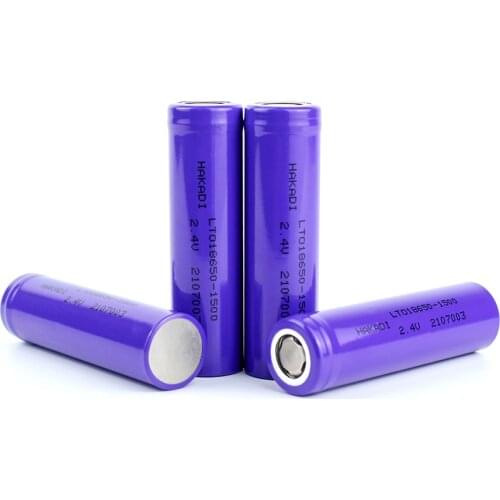 LTO 18650 2.4V 1500mah Rechargeable Lithium Titanate Battery Low Temperature Performance For Electric Wheelchair Power Grid