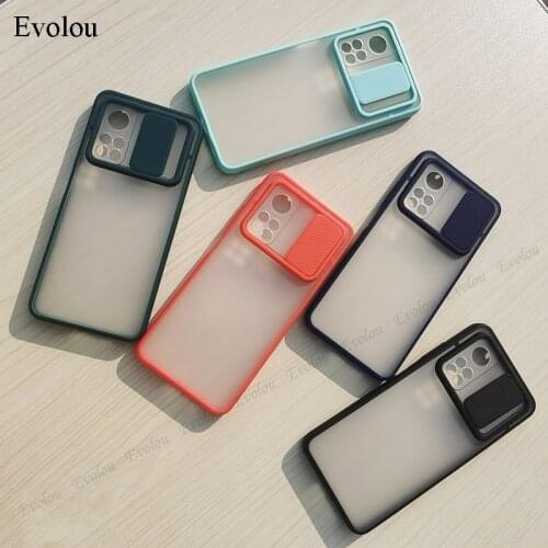 For Xiaomi MI 10T Pro Case Slide Camera Lens Protection Case Cover Shockproof translucent Back Cover For MI 10T Cases Capa