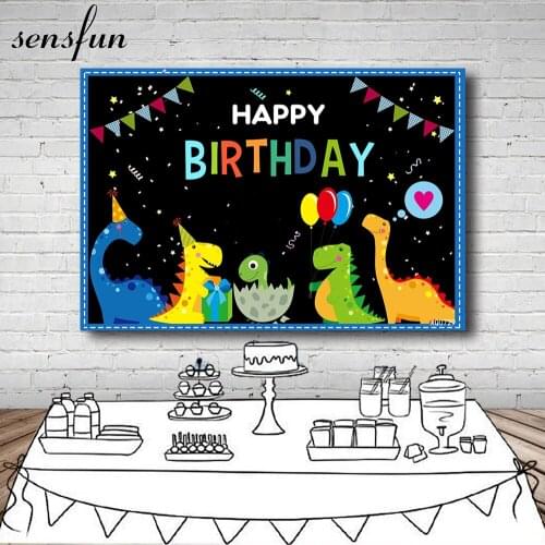 Dinosaur Jungle Forest Animal Safari Party Baby Shower Boy Birthday Party Backdrop Photography Background for Photo Studio Prop