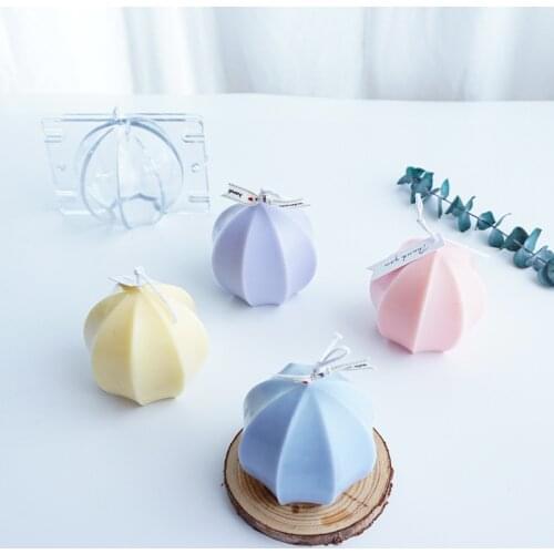 DIY Octagonal Spherical Shaped Candle Mould Handmade Candle Making Epoxy mold Model Candle Mould Crafts Candle Making Molds