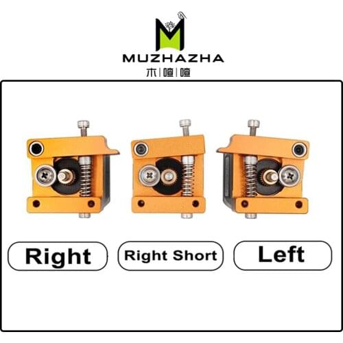 Aluminum Alloy Block MK8 Extruder For Makerbot 1.75mm Filament 3D Printers Parts Extrusion Right Left Short Hand Part DIY Kit