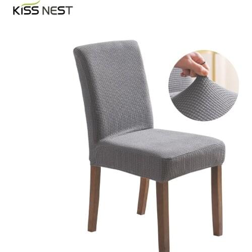 Elastic Thickened Plush Dining Chair Covers, Stretch Spandex，Suitable for High Back,Home Kitchen Living Room Wedding Hotel