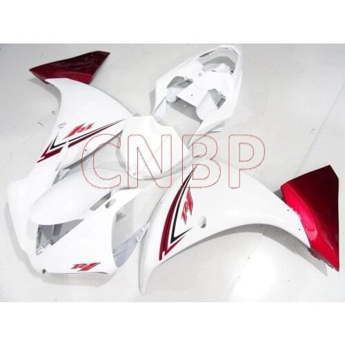 Full Body Kits YZF R1 2012 - 2014 White Red Plastic Fairings for YAMAHA YZFR1 2014 Full Body Kits YZF R1 12 13 no paint