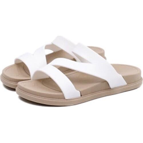 Summer New Fashion cCasual Roman Slippers Ladies Comfortable And Versatile Flat-bottom Non-slip Student Sandals And Slippers