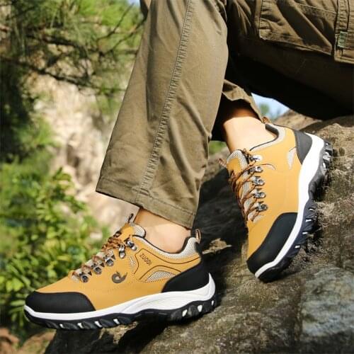 Hot Sale Outdoor Hiking Mens Sneakers Designer Non-Slip Waterproof Men Shoes Brand Walking Trainers Baskets Homme Tenis 2021