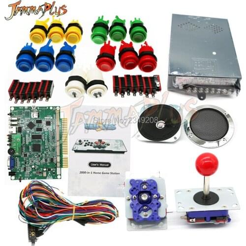 Jamma Arcade Game Kit DIY Zero Delay USB With 2020 in 1 Game PCB Board 4 Type Joystick HAPP Button 12V Power