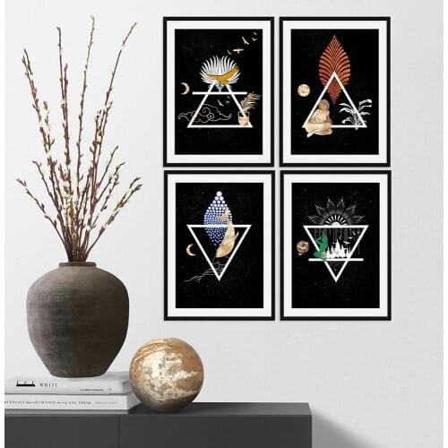 Witchy Air Symbol Wall Art Poster Astrology Witch Gifts Illustration Wall Art Canvas Print Painting Modern Living Room Decor