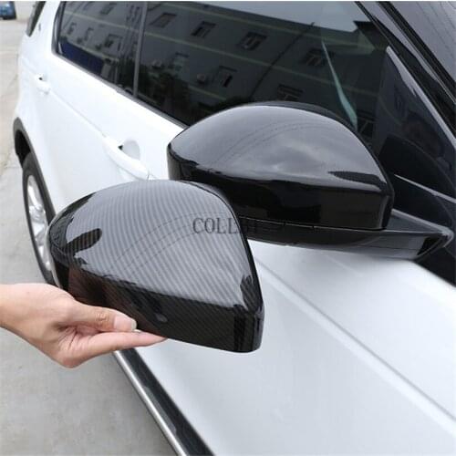 Gloss Black Rearview Rear View Mirror Cover Caps Trim For Range Rover Sport Vogue 2014-19 For RR Evoque 2014-18 RR Velar 2017-19