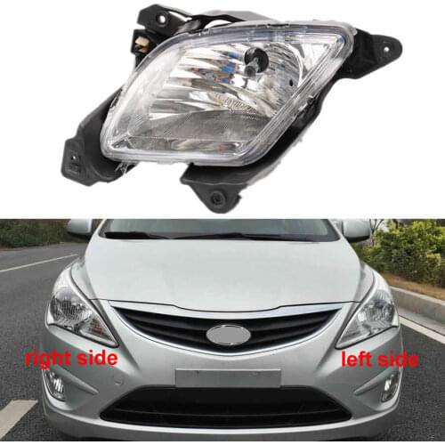 For Hyundai Verna 2010 2011 2012 2013 Fog Lamp Car Front Bumper Grille Signal Lamp Driving Fog Lights Assembly