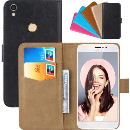 Luxury Wallet Case For TP-Link Neffos C7 PU Leather Retro Flip Cover Magnetic Fashion Cases Strap