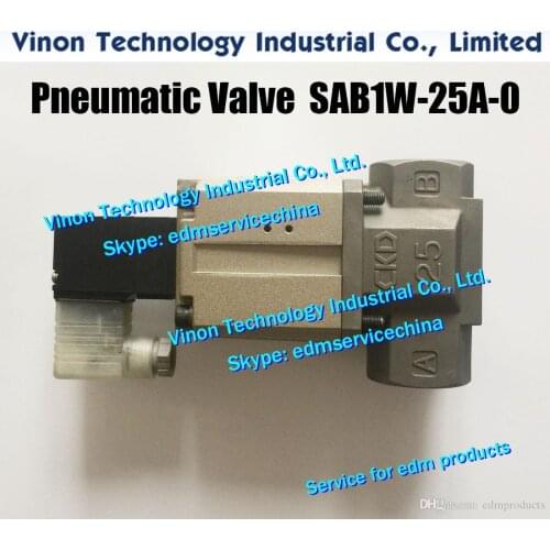 SAB1W-25A-0 edm Pneumatic Valve DC24V SO-453354 edm CYLINDER VALVE 453354 for Sodic k series wire cut edm machine