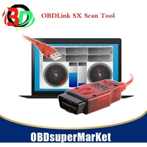 OBDLink SX Scan Tool with support windows PCs, Laptops, Tablets, & Netbooks (Windows Vista and newer) with USB connFast shipping