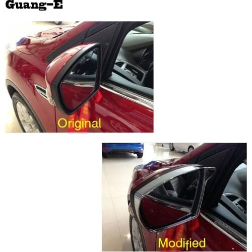 Car Styling Rear Rearview Glass Mirror Rain Eyebrow Shield Sun Visor Shade 2pcs For Ford Kuga Escape 2013 2014 2015 2016