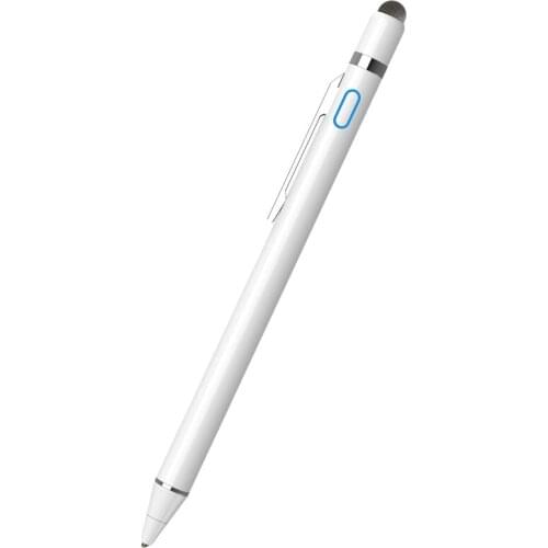Stylus Rechargeable Digital Pen with Cloth Tip Active Capacitive Pen Stylus for Ios/Android/Phone/iPad/Huawei/Xiaomi