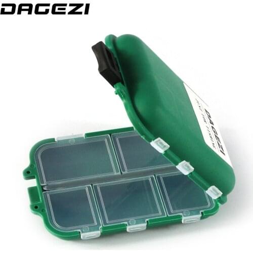 DAGEZI Waterproof Eco-Friendly Fishing Tool Lure Bait Tackle Storage Box Case Container with 12 Compartments