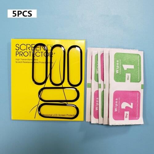 Explosion-proof Screen Protector For Xiaomi Mi Band 5 Bracelet Anti-Fingerprint 3D Protective Film For Smart Miband 5 Soft Film