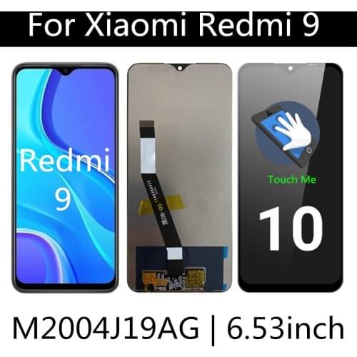 6.53" LCD For Xiaomi Redmi 9 LCD Display Touch Screen Digitizer Assembly For Phone xiaomi redmi 9 M2004J19G, M2004J19C LCD