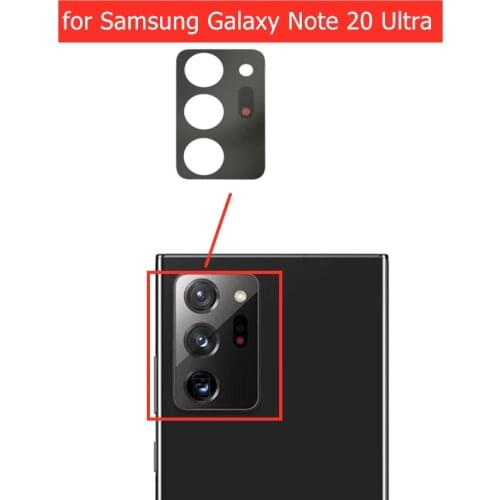 2pcs for Samsung Galaxy Note 20 Ultra Camera Glass Lens Back Rear Camera Lens with 3M Glue Replacement Repair Spare Parts