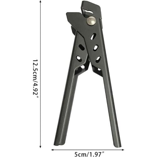 448D Aluminium Alloy Pot Clip Bowl Gripper Anti-hot Pot Pan Gripper Holder Camping Pot Pan Gripper Handle Clamp Outdoor Picnic