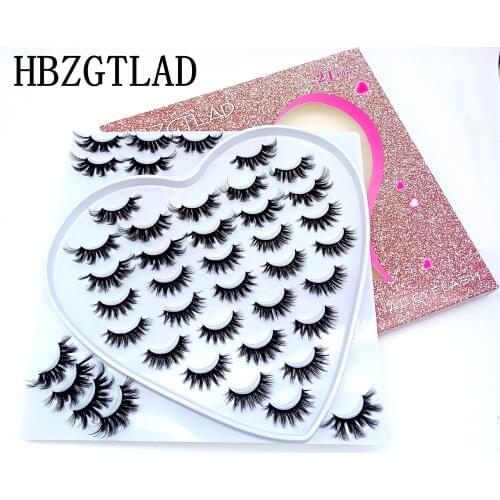 5/21 pairs natural false eyelashes fake lashes long makeup 3d mink Dramatic Volume lashes extension mink eyelashes for beauty