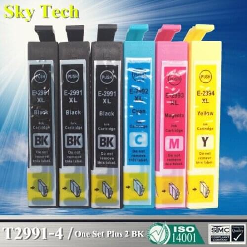 6X Compatible Ink cartridges For T2991 - T2994 , 29XL Suit for Epson XP-235 XP-245 XP-247 XP-332 XP-335 XP-342 printer