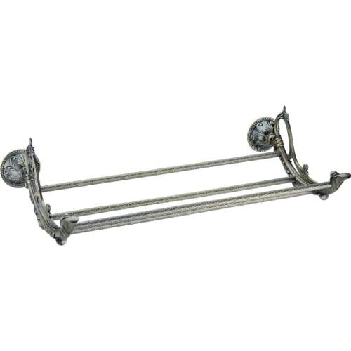 FREE SHIPPING new design antique brass flowers towel shelf