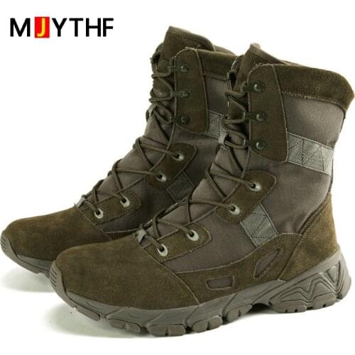 Men Desert Tactical Boots Outdoor Military Boots Outdoor Hiking Boots Special Force Desert Combat Boots Chaussure Homme Montagne