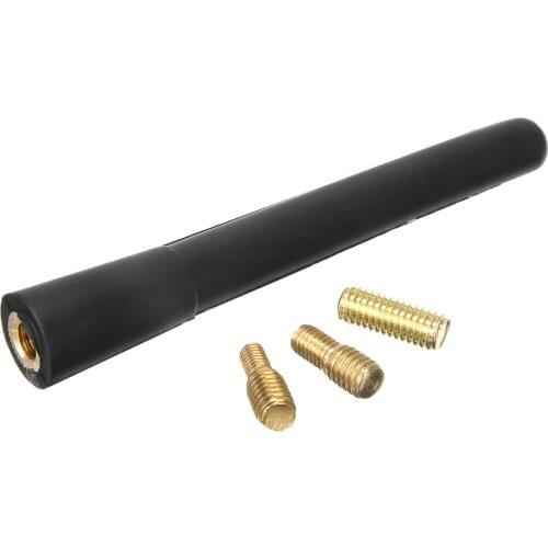 For AM & FM Signals 1pc Universal Mast Screw Type Car Short Stubby AM/FM Radio Antenna Aerials Mayitr