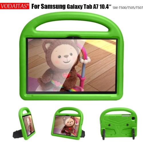 For Samsung Galaxy Tab A7 10.4 inch 2020 Shock Proof EVA full body cover Handle stand case for SM T500 T505 for kids
