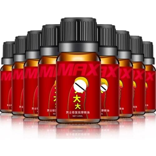 10ML Penis Enlargement Massage Essential oil Increase Max Size Erection Sex Products Anti-Premature Aphrodisiac for Man S1699