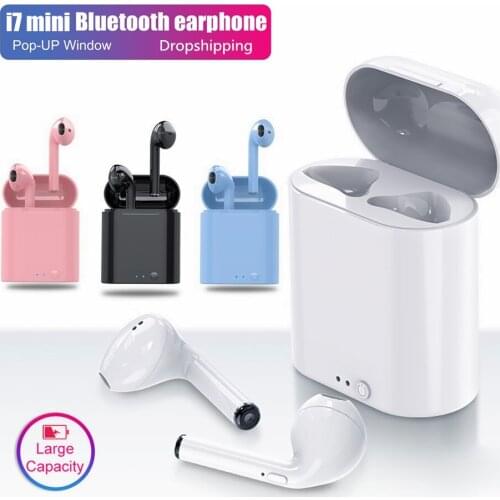 I7s mini Bluetooth 5.0 Earphones Wireless headphones Sports Earbuds HIFI Headset Bass Bluetooth headphones with Charging box