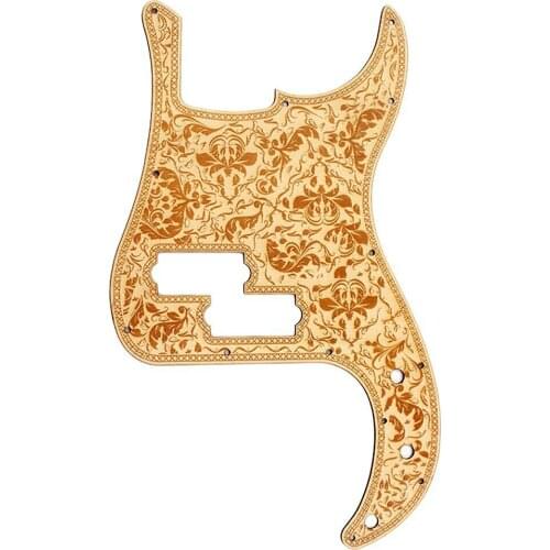 Maple Guitar Bass Pickguard Wood Color Pickguard Scratch Plate For PB 4 String Electric Guitar Bass Repair Replace luthier Tools