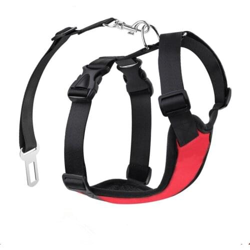 Dog Car Seat belt Set Harness Vest Safety Dog Vehicle Cars Seat Belts Soft Nylon Mesh Pet Travel Seat belt for Medium Large Dogs