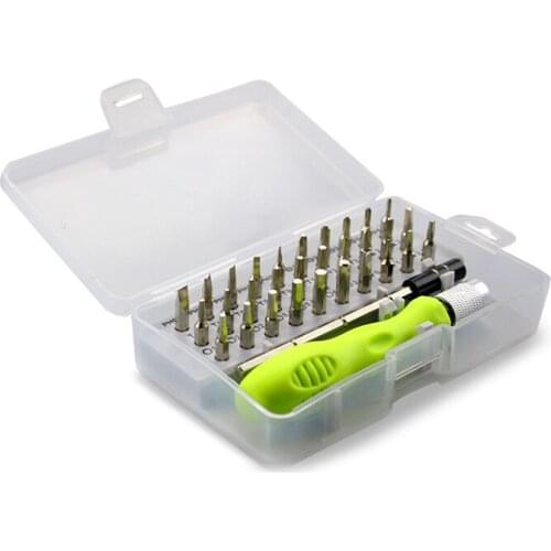 32 in 1 Screwdriver Set Screw Driver Bit Multi-function Precision Household Phone Computer Repair Device Hand Tools
