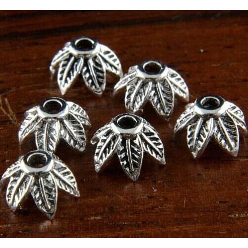 NEW! 925 Silver Jewelry Bead Caps Vintage Sterling Silver Bead Cap DIY Jewelry Findings Pure Silver Beads Caps