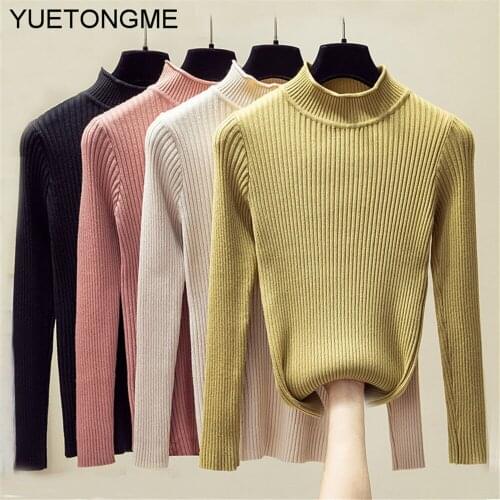 New-coming Autumn Winter Pullovers Sweaters shirt long sleeve Short Korean Slim-fit tight sweater SW066