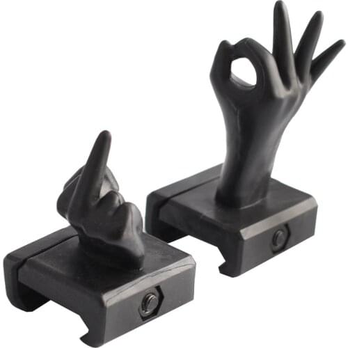 Target Shooting Personality 4Pcs/Set Finger Sight 20mm Rail Mount Glock Pistol Airsoft Tactical Hunting Calimator Accessories