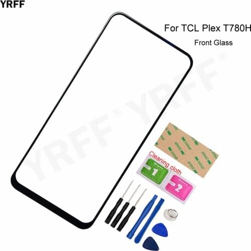 T780H Mobile 6.53'' Front Glass Panel For TCL Plex T780H (No Touch Screen) Outer Glass Panel Cover Phone Repair Sets
