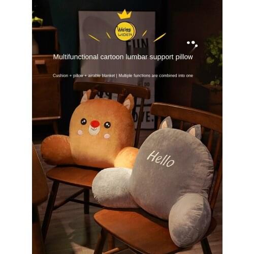 Bed Pillow Office Waist Support Pillow Cushion Back Cushion Seat Waist Cushion Waist Pillow Chair Car and Sofa Waist Pad