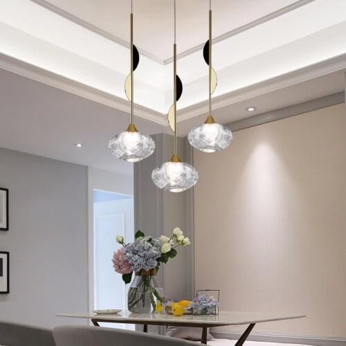 Postmodern luxury living room pendant lamp designer nut creative personality villa restaurant glass ball pendant lights